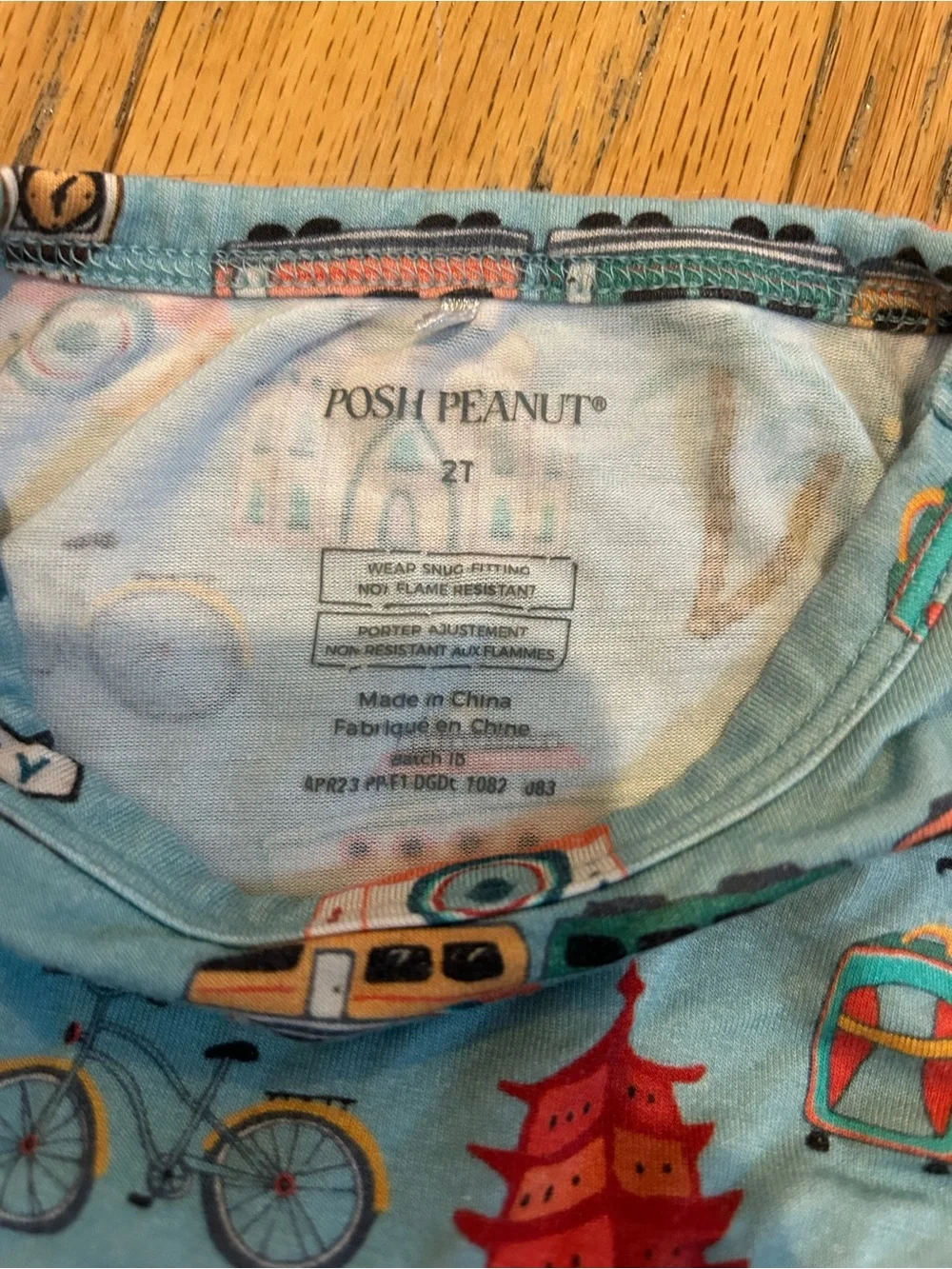 Posh peanut around the world pajamas size 2T